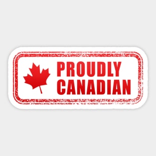 Proudly Canadian Sticker